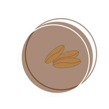 Coffee Beans And Milky Brown Colors Improve Mood