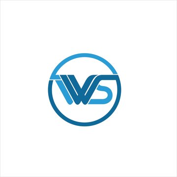 Initials I W S Logo Vector Template