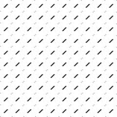 Square seamless background pattern from black stairs symbols are different sizes and opacity. The pattern is evenly filled. Vector illustration on white background