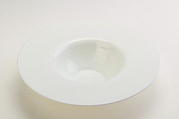White proclean plate for serving