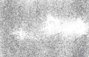 Grunge Black And White Urban. Dark Messy Dust Overlay Distress Background. Easy To Create Abstract Dotted, Scratched, Vintage Effect With Noise And Grain