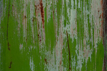 Sheet metal coated with green paint. Metal background, metal texture.