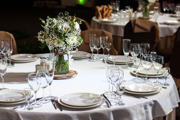 table setting for a dinner