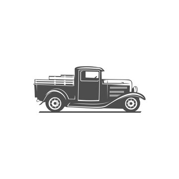 recommend clip art: pickup truck silhouette classic