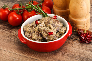Chicken Liver with cream sauce