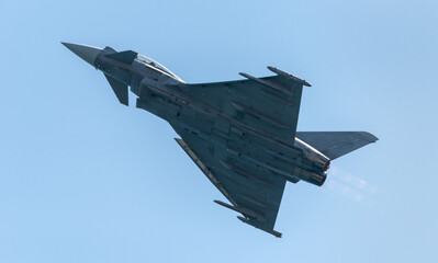 Fototapeta na wymiar eurofighter fighter jet ejercito del aire