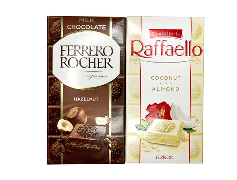 Stuttgart, Germany - 11.22.2021: Chocolate Raffaello and Ferrero Rocher  Stock Photo | Adobe Stock