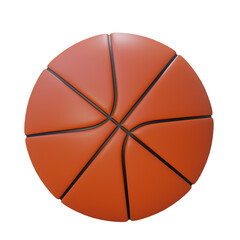 Fototapeta premium 3d basketball isolated on white background