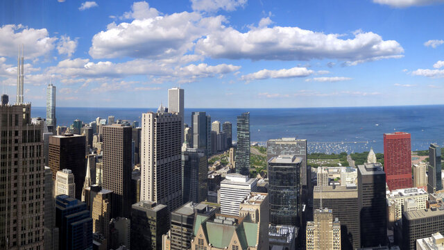 Chicago Downtown View From Willis Tower