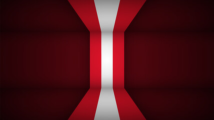 EPS10 Vector Patriotic background with Peru flag colors.