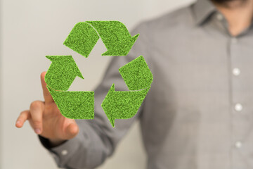 green nature environment recycling abstract illustration