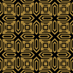 Abstract seamless pattern in Art Deco style.