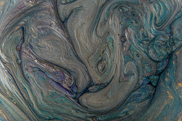 Alcohol ink colors translucent. Abstract multicolored marble texture background. Design wrapping paper, wallpaper. Mixing acrylic paints. Modern fluid art. Alcohol Ink Pattern.