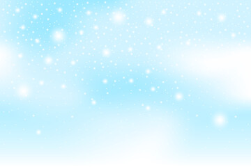 abstract christmas snow, snowflakes and winter background vector illustration