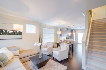 Interior design of a luxury living room