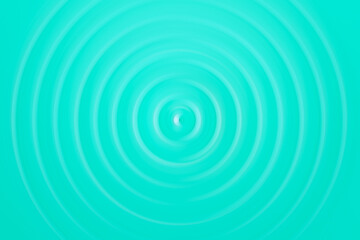 Naklejka premium Bright azure perfect circular water ripples