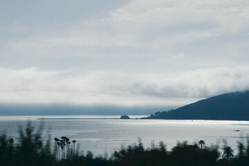 Pacific Ocean from the coast in California