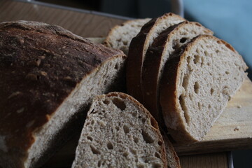 Pan Integral de Masamadre en Rebanadas