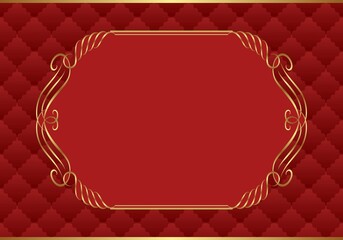 ornate background with golden frame