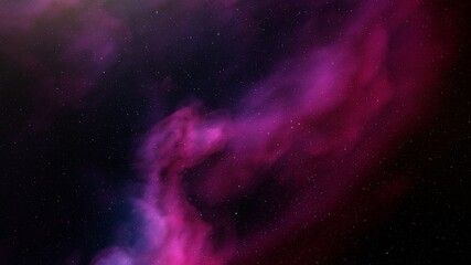 Deep outer space with stars and nebula 3d illustration