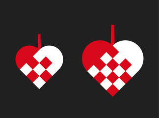 Christmas heart / julehjerte, Vector