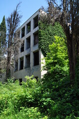 Abandoned building in Sukhumi, Abkhazia