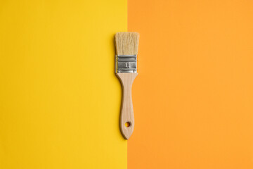 Clean paint brush