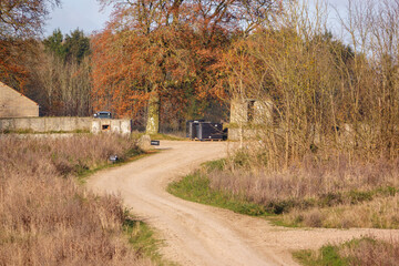 army stores on a military exercise