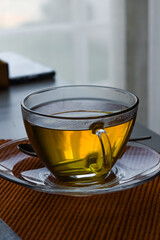 cup of tea with lemon