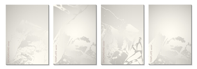A set of vertical universal backgrounds with marble texture. Suitable for presentations, brochures, covers, business cards, postcards, posters.