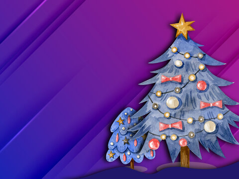 Merry Christmas and Happy New Year, New Year and Christmas Christmas 2022, Illustration