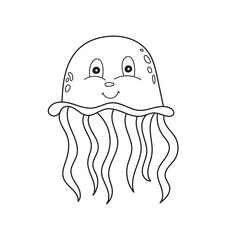 Simple coloring page. Vector drawing worksheet for preschool kids with easy gaming level of difficulty