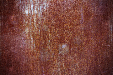 flat sheet of metal damaged by rust