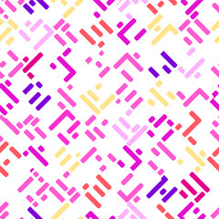 Abstract geometric seamless pattern. Stylish abstract mosaic black background. Stylish modern ornamental wallpaper