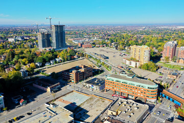 Aerial view of Brampton, Ontario, Canada