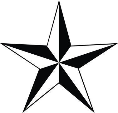 The star icon. Nautical Star.