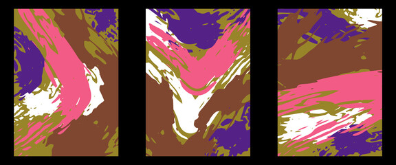 A set of contemporary modern design brochure, poster, banner, invitation, flyer, or etc.
