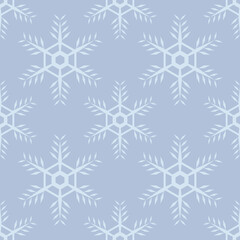 Christmas seamless pattern with snowflakes. Vector background