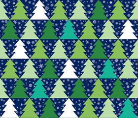 Winter snow seamless pattern. Christmas holiday snowflakes decorative background.