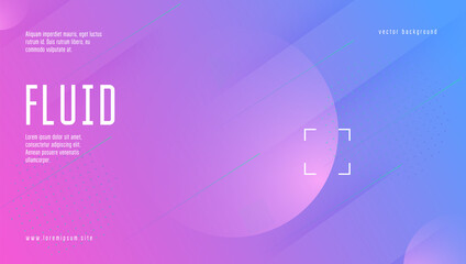 Modern Banner. Gradient Element. Digital Flyer. Flat Landing Page. Commercial Geometry. Blue Memphis Cover. Hipster Page. Cool Neon Background. Lilac Modern Banner