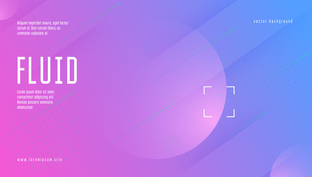 Modern Banner. Gradient Element. Digital Flyer. Flat Landing Page. Commercial Geometry. Blue Memphis Cover. Hipster Page. Cool Neon Background. Lilac Modern Banner