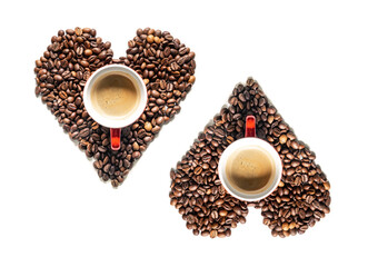  Romantic coffee and Valentine's Day