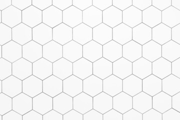 Hexagon ceramic tiles made for flooring, back splash or showers / bath tubs.