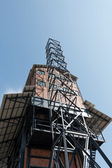 The historical gashouse undergoing restoration and turn into a museum and cultural center. Gashouse invites visitors to explore industrial heritage.