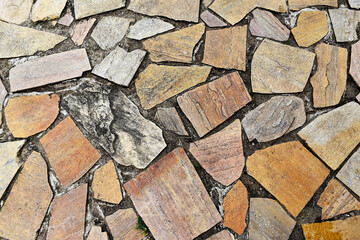 Paving stones detail in the square, Rio