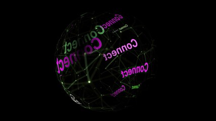 Connect on the web concept