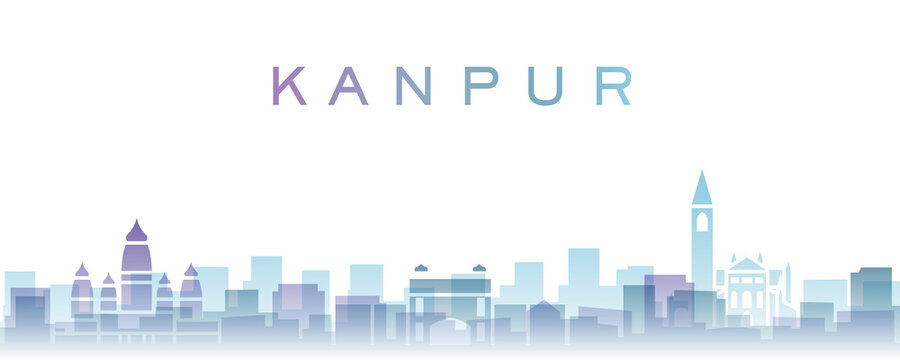 Kanpur Transparent Layers Gradient Landmarks Skyline