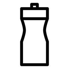 dringking bottles icon with black outline style