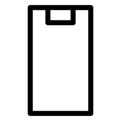 fitness mat icon with black outline style