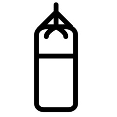 sandsack icon with black outline style